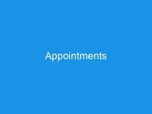 Appointments